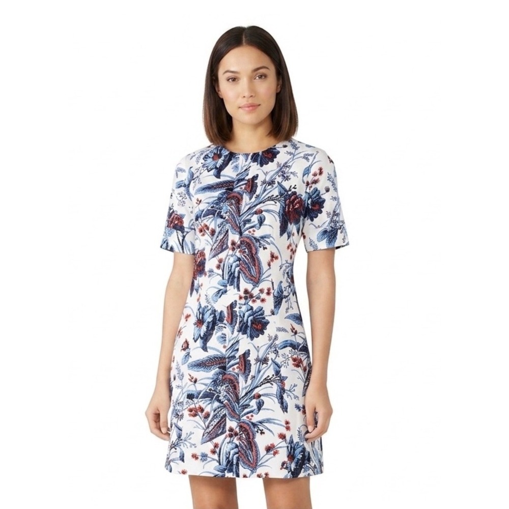 Diane von Furstenberg Floral Short Sleeve Mini Dress size 2